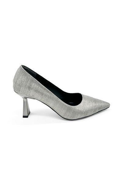 MAGGIO Pointed Toe Gray Women's Heeled Evening Shoes