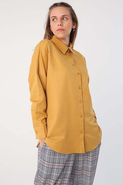 ALLDAY Soft Yellow-Oversize Basic Shirt