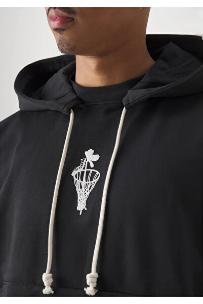 Nike Standard Issue Men's Dri-FIT Pullover Hoodie Siyah Erkek Sweatshirt