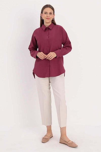 ALLDAY Dusty Rose-Oversize Basic Shirt