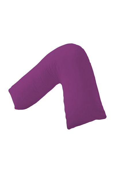 Generic L Shape Comfortable Pregnancy & Maternity Pillow By Mother Comfort - Purple