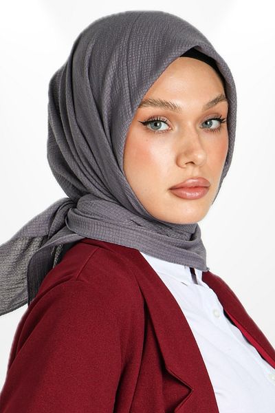 hijabchi Mio Cazz Scarf - Dark Gray Model Gx9688