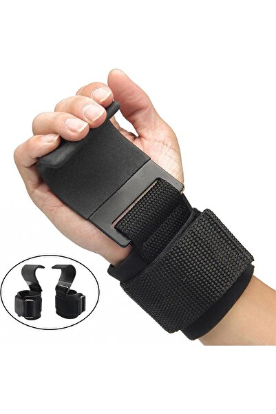 valkyrie 2 Adet Ağırlık Kaldırma Kancası Tutma Yardımcısı Bar Fitness Bilekli...