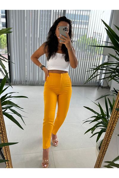 caddstore Gk Mustard Trousers with Sleeves