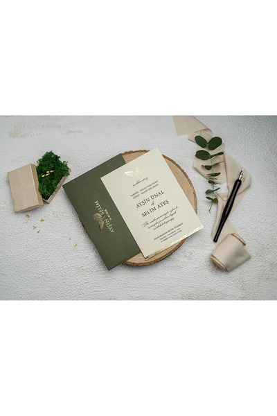 abcofis Düğün Davetiyesi Ekonom Erdem Davetiye 9255 Baskı Dahil