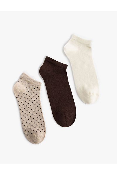 Koton Set de 3 șosete cu buline - Multicolor