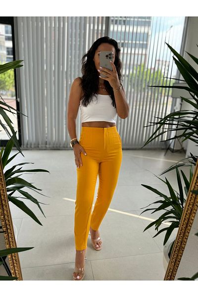 caddstore Gk Mustard Trousers with Sleeves