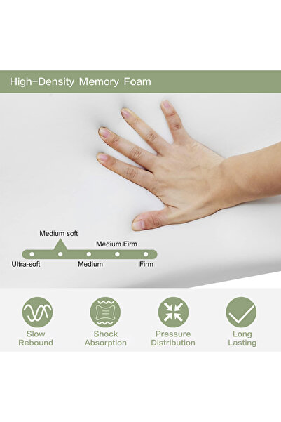 Generic Pack of 2 Memory Foam Pillow Queen Size Knitted Fabric for Sleeping