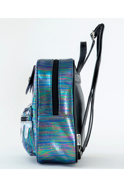 Fab N Funky Classic Blue Backpack - Durable, Stylish School Bag for 3+ Years, Sturdy Zippers, Polyester