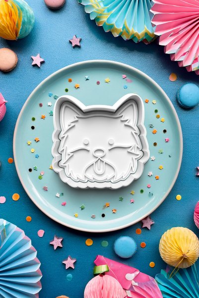 Deep Sweet Terrier Cookie - Cutting Out Tongue and Dough Sculpting Mold