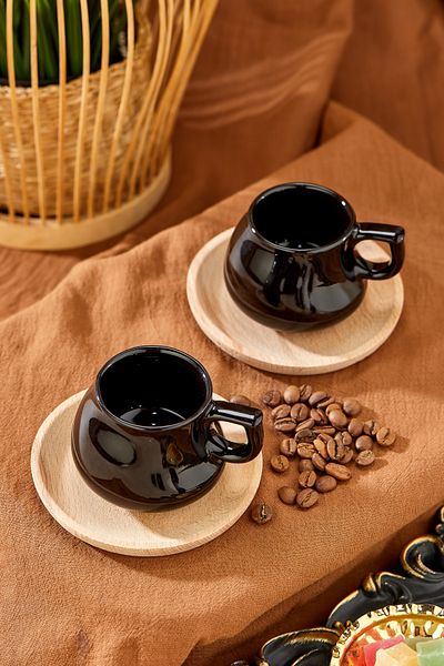 Babion Shine Lux 2-Person Coffee Cup Set, Turkish Coffee Cup Set as a Gift
