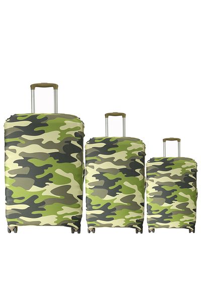 MY SARACİYE (My # 114 Camouflage) Case Set for Suitcases (Cabin Medium and Large)
