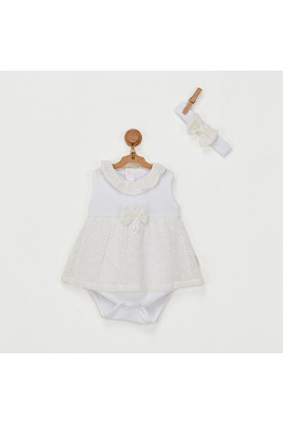 andywawa Floral Street Baby Dress Set - Dress Band Set