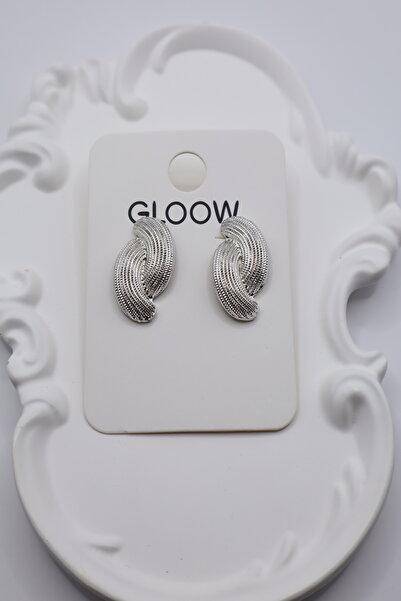 DEMOKAN Kadın Küpe 3 cm Zincir Desen Sarmal Yapı Küpe