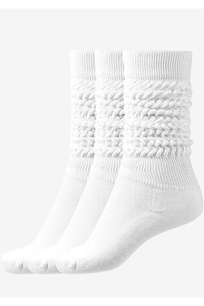 socksbox Γυναικείες μπότες με λευκό κορδόνι Κάλτσες ύπνου/3 ζευγάρια/36-40/