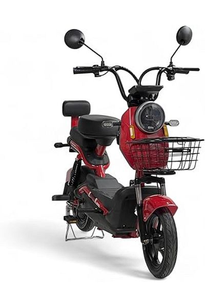 ALBADER Electric Scooter V7+, Electric Kick Scooter With 2 Seats & Manual Pedals, Electric Motor