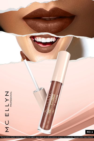 Mcellyn MC ELLYN COLOR BOOM! SHINY LIP GLOSS NO:6