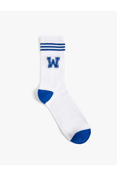 Koton College Socks Socket Letter Patterned