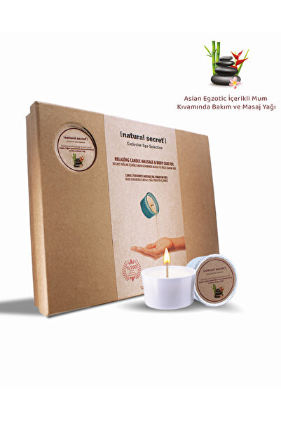 Natural Secret شمعة آسيوية غريبة - زيت العناية بالجسم والتدليك / زيت التدليك ...