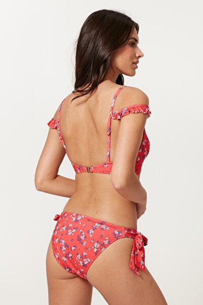 Pierre Cardin Patterned Triangle Bikini Set - Shoulder Detail and RuFFles 217359
