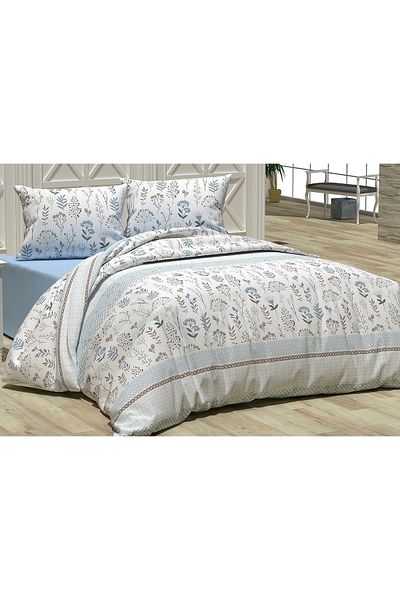 SENLİFE Set cuvertură dublu elastică din bumbac Belysima