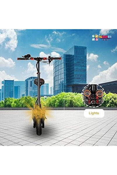 ALBADER Electric Kick Scooter V28, Max Speed 57 KM/H Range 30 KM 48V, Foldable Electric Scooter