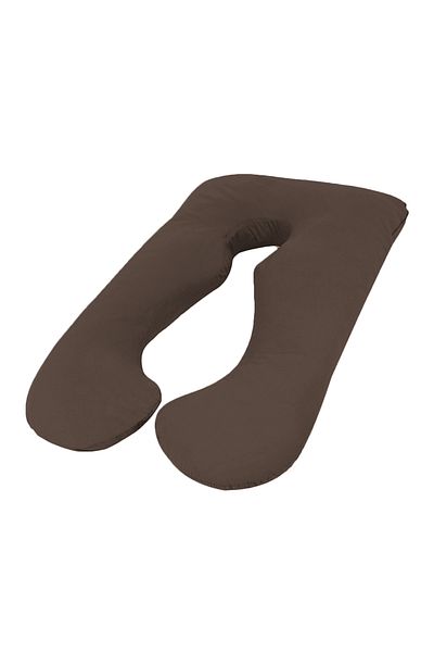 Generic U Shape Comfortable Pregnancy & Maternity Pillow By Mother Comfort,Caramel Brown