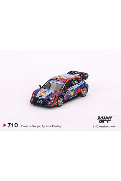 mini gt 1/64 Hyundai I20 N Rally1 Hybrid # 11 2023 Rally Monte Carlo 3Rd Place Mgt00710