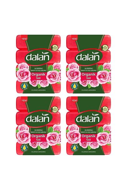 Dalan صابون الاستحمام والجلسرين بالورد 4x150 جرام 4 عبوات