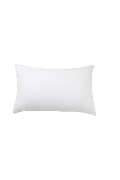 Generic وسادة ناعمة سادة 1 كغ، نوم ليلي، مقاس 50×75 سم، أبيض