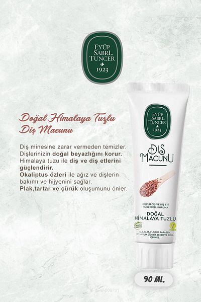 Eyüp Sabri Tuncer 90 ml Toothpaste Set - Cocoa, Ginger, Clove, Himalayan, Lavender and Rosie