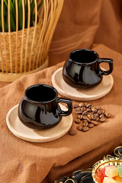 Babion Shine Lux 2-Person Coffee Cup Set, Turkish Coffee Cup Set as a Gift