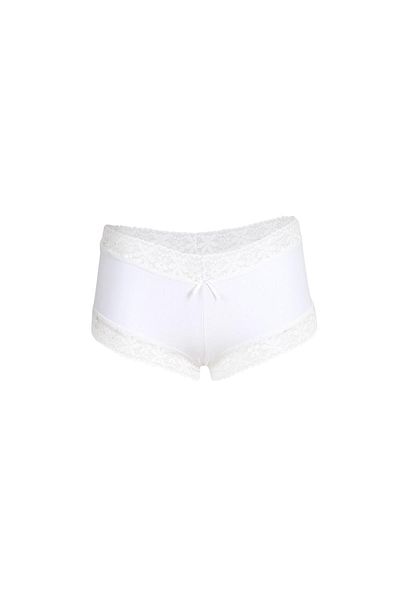 Akbeniz Set de 2 boxeri din bumbac alb pentru femei - 40265
