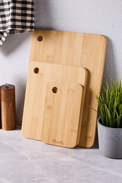 Perotti Set of 3 Bamboo Cutting Boards - 3 Sizes 16336