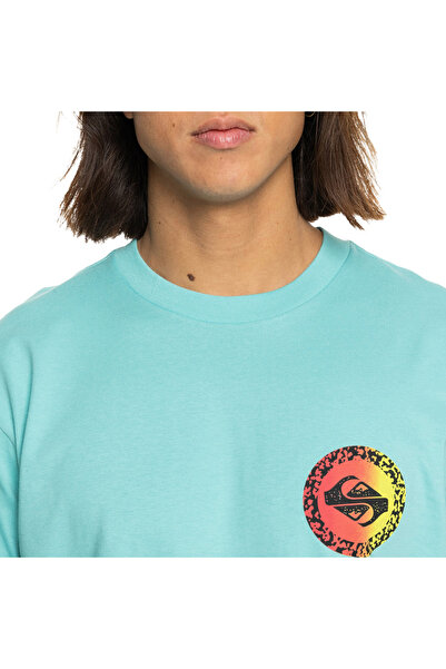 Quiksilver Long Fade Ss Erkek Mavi Günlük Stil T-shirt Eqyzt07670-18614