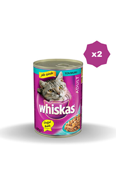 Whiskas WHİSKAS KEDİ MAMASI TON BALIKLI 400 GR - (2 ADET)