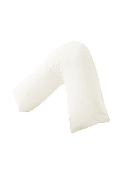 Generic L Shape Comfortable Pregnancy & Maternity Pillow By Mother Comfort - Off White