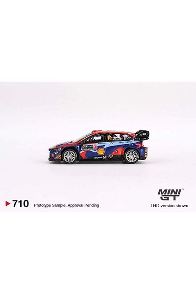mini gt 1/64 Hyundai I20 N Rally1 Hybrid # 11 2023 Rally Monte Carlo 3Rd Place Mgt00710