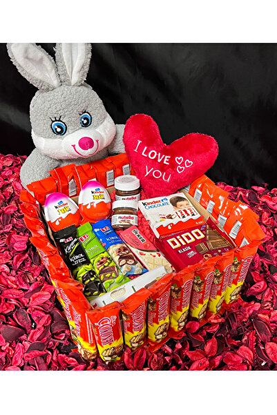 Fox Çikolata sevgiliye hediye çikolata seni seviyorum özel Full +Full dolu paket