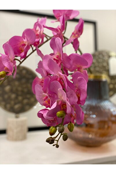 Dekordan House Yapay 1.Kalite Orkide Pembe Dalı (75cm)