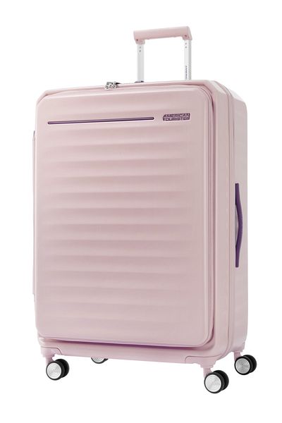 American Tourister FRONTEC   HARD SPINNER  MEDIUM 75 CM JET STRAWBERRY