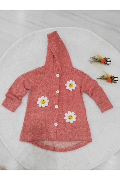 Store Daisy Embroidered Girl's Hat Cardigan