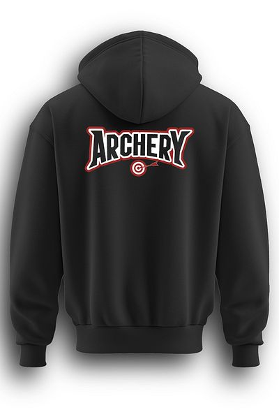 TOP GLORY Суитшърт с качулка и принт с 3 въжета и повдигнати елементи Archery Sweat Arch23003