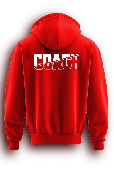 TOP GLORY Φούτερ Coach 71001 Model Hooded 3 Thread - Εκτύπωση και ανύψωση