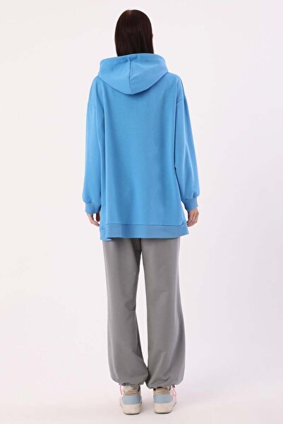 ALLDAY Mavi Kanguru Cepli Oversize Sweatshirt