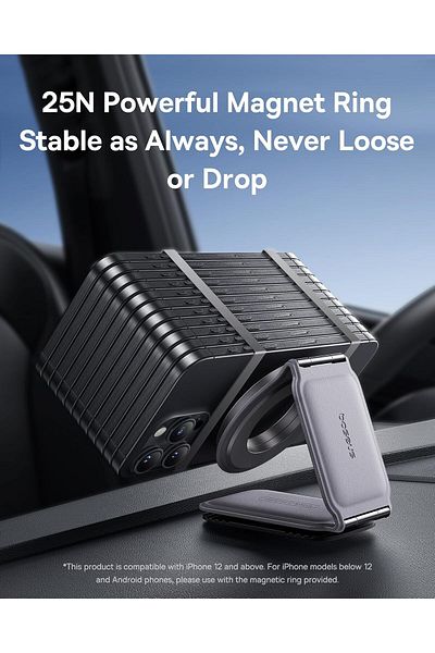 Baseus OS-Baseus PrimeTrip Series C02 Mega Magnetic Car Mount Stick-on Version Frosted Gray