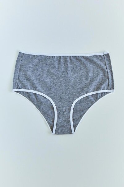 Mineral 24-2 Chiloți cu talie înaltă gri-alb