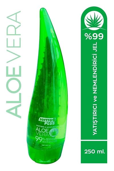 Softto Plus Natural Aloe Vera Gel 2 Pcs (2X250Ml)