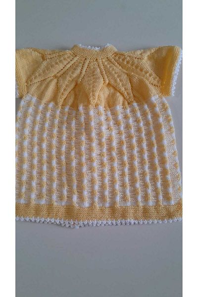 Papatyam Hand Knitted Skewer Handwork Baby Vest Handwork Baby Kids Knit Vest/Nako Record Rope