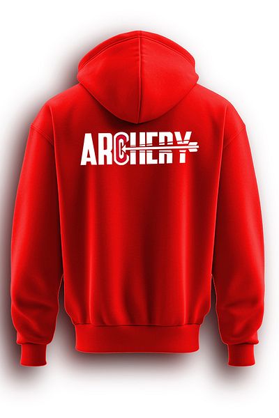 TOP GLORY Суитшърт с качулка и шарка на стрелба с лък - Arch22002